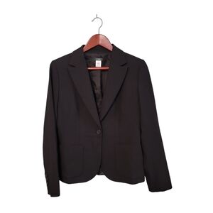 J.Crew Womens 100% Wool Black Business Casual Minimalist Careerwear‎ Size 6